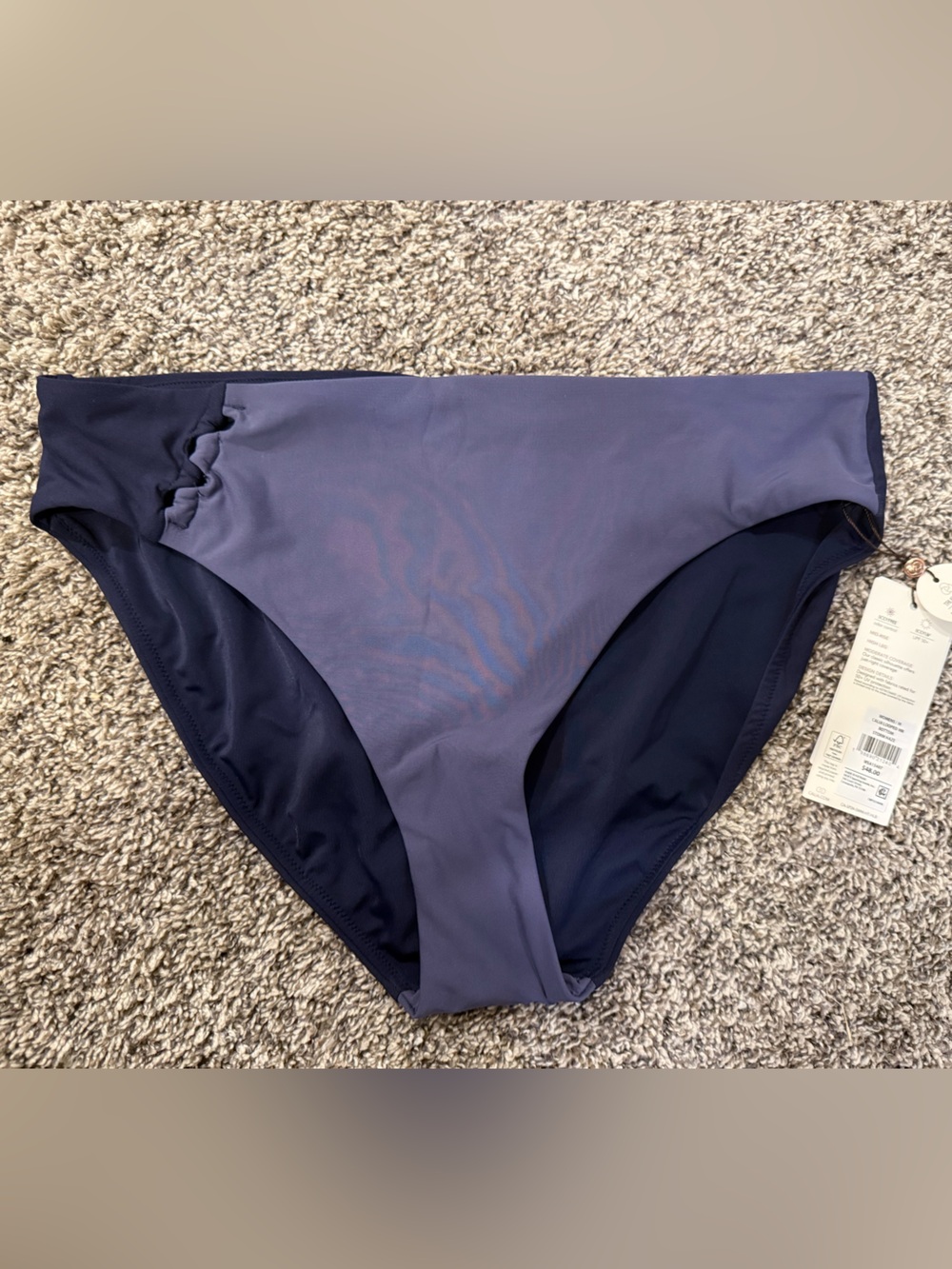 CALIA Looped MR Bottom Storm Haze Women’s Medium NWT Swim Bottoms UPF 50+